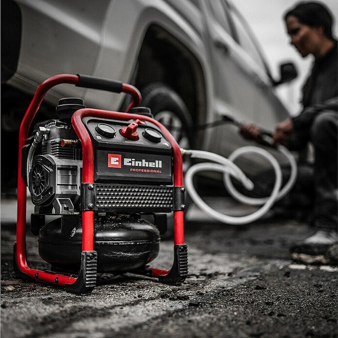 Einhell Professional Power X-Change 18V Akku-Kompressor Silenzzo 18/160 (18 V, Ohne Akku, 8 bar) | BAUHAUS