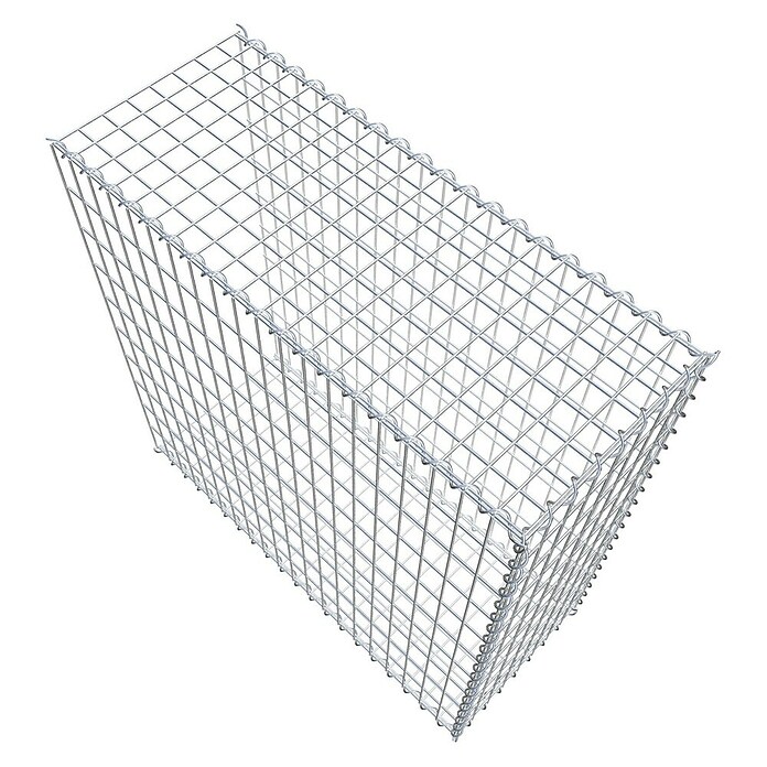 Gabiona Gabione Typ 2 (Zum Anbau in der Länge, 100 x 40 x 100 cm, Stahl, Maschenbreite: 50 mm, Maschenhöhe: 100 mm, Spirale) | BAUHAUS