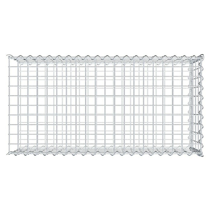 Gabiona Gabione Typ 2 (Zum Anbau in der Länge, 100 x 50 x 40 cm, Stahl, Maschenbreite: 50 mm, Maschenhöhe: 100 mm, Spirale) | BAUHAUS