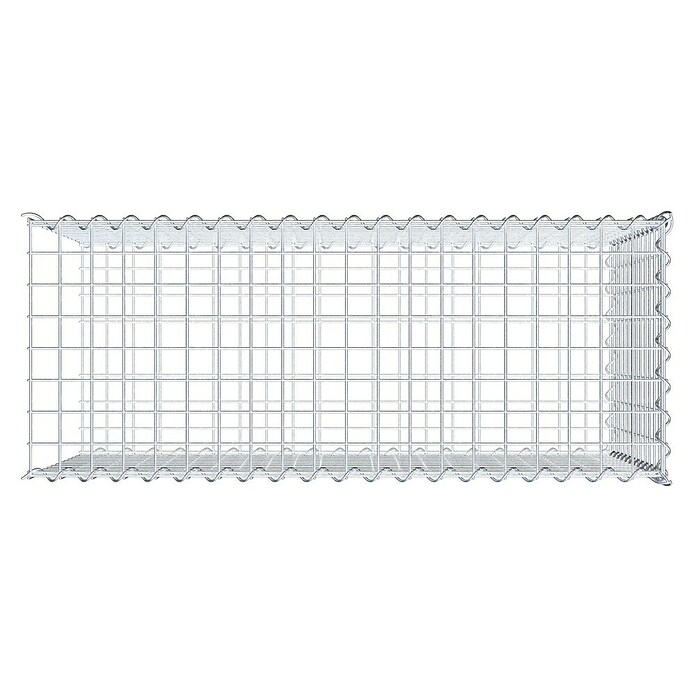 Gabiona Gabione Typ 2 (Zum Anbau in der Länge, 100 x 40 x 60 cm, Stahl, Maschenbreite: 50 mm, Maschenhöhe: 50 mm, Spirale) | BAUHAUS