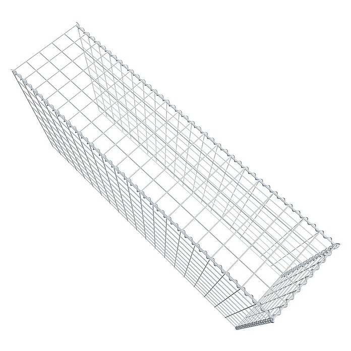 Gabiona Gabione Typ 4 (Zum Anbau in Länge & Höhe, 200 x 50 x 100 cm, Stahl, Maschenbreite: 100 mm, Maschenhöhe: 100 mm, Spirale) | BAUHAUS