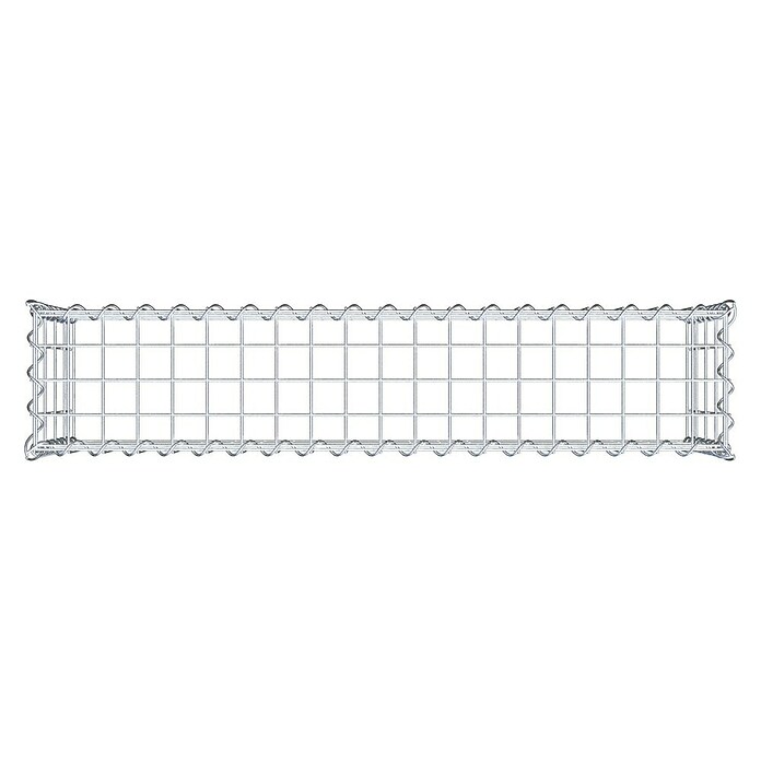 Gabiona Gabione Typ 3 (Zum Anbau in der Höhe, 100 x 20 x 40 cm, Stahl, Maschenbreite: 50 mm, Maschenhöhe: 100 mm, Spirale) | BAUHAUS