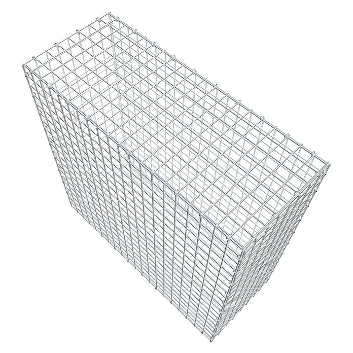 Gabiona Gabione (100 x 40 x 100 cm, Stahl, Maschenbreite: 50 mm, Maschenhöhe: 50 mm, C-Ring) | BAUHAUS