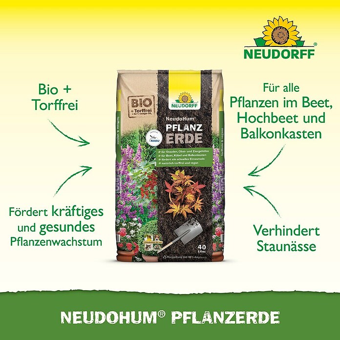 Neudorff NeudoHum Bio-Pflanzerde (40 l)