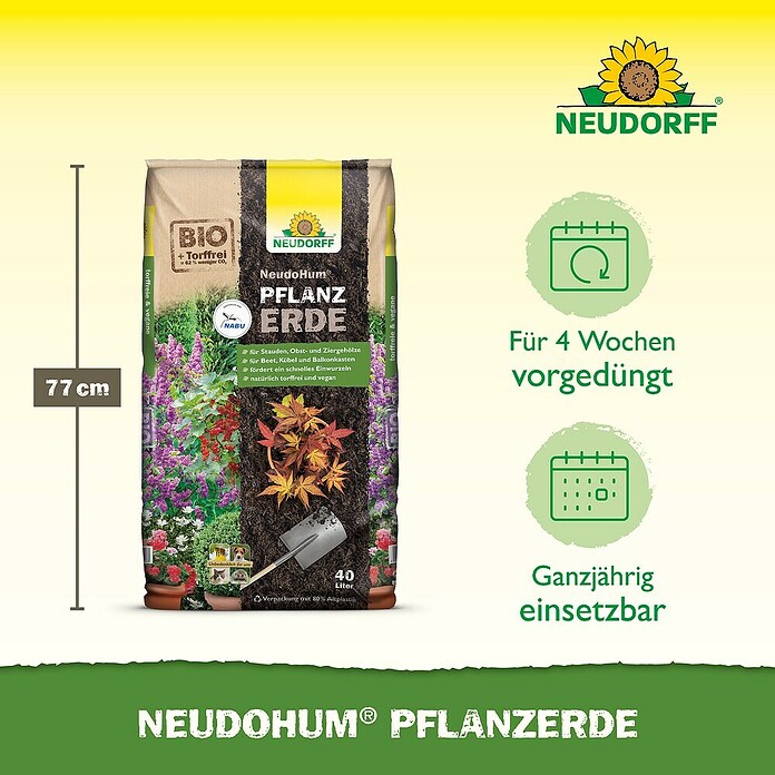 Neudorff NeudoHum Bio-Pflanzerde (40 l)