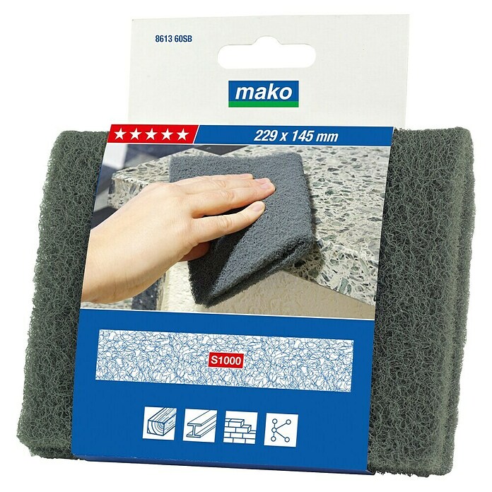 Mako Schleifvlies (Körnung: 600, 160 x 145 mm) | BAUHAUS