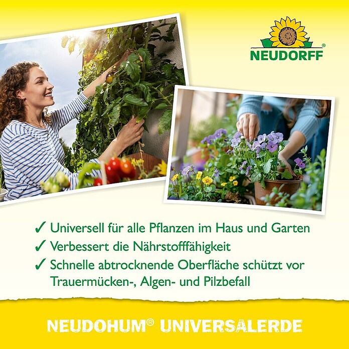 Neudorff NeudoHum Blumenerde Universal für alle Pflanzenarten (75 l) | BAUHAUS