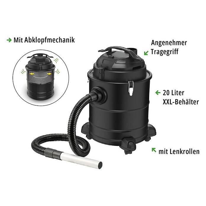 Valo Aschesauger Premium (1 800 W, 20 l, Blasfunktion) | BAUHAUS