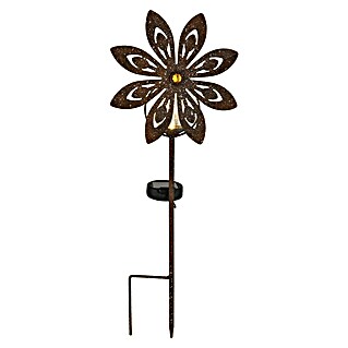 Globo Solar-Erdspieß Windrad (0,02 W, L x B x H: 200 x 90 x 500 mm, Rost, IP44)