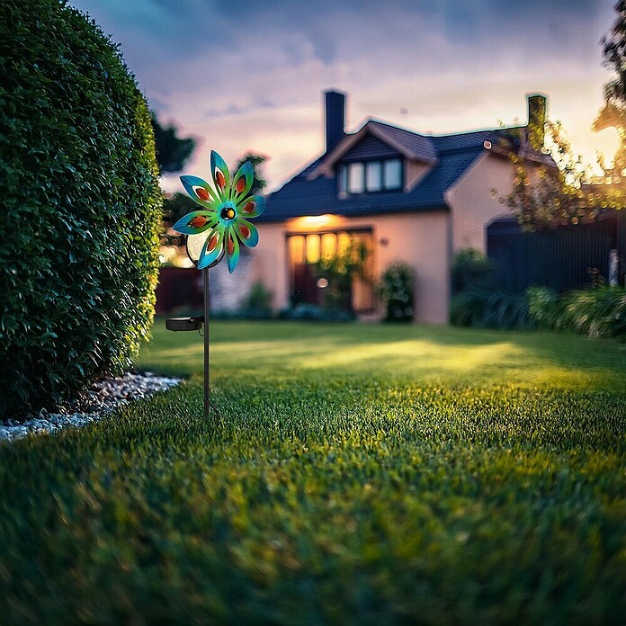 Globo Solarna svjetiljka sa šiljkom za zemlju  (0,02 W, D x Š x V: 200 x 90 x 500 mm, Raznobojno, IP44) | BAUHAUS