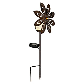 Globo Solar-Erdspieß Windrad (LED, Rost, Höhe: 500 mm, 0,02 W)