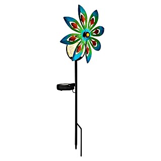 Globo Solar-Erdspieß Windrad (LED, Bunt, Höhe: 500 mm, 0,02 W)
