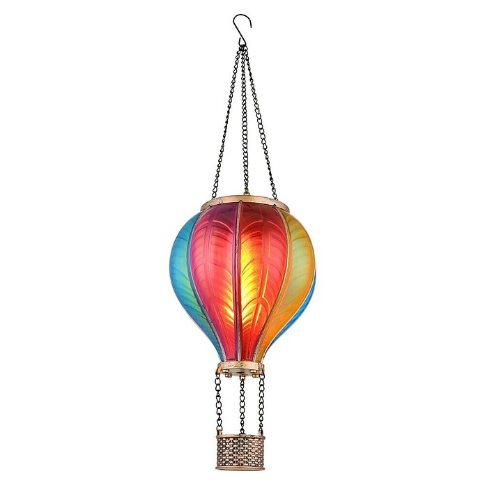 Globo Solarhanglamp Ballon (Zwart / Goud, IP44, Ø x h: 14 x 46,5 cm) | BAUHAUS