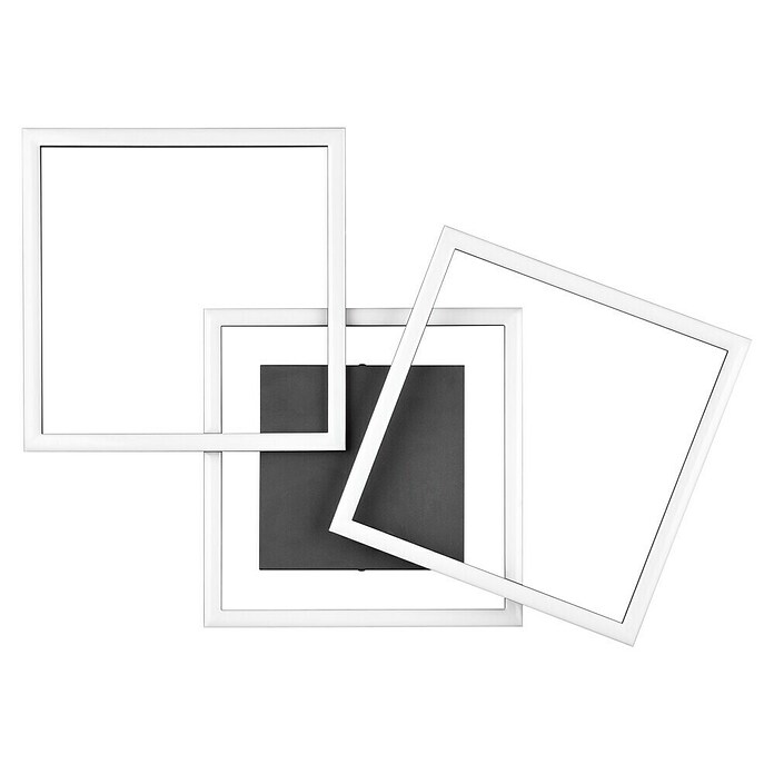 Trio Leuchten LED-Deckenleuchte Trail (31 W, L x B x H: 74 x 35 x 7 cm, Schwarz, Warmweiß) | BAUHAUS