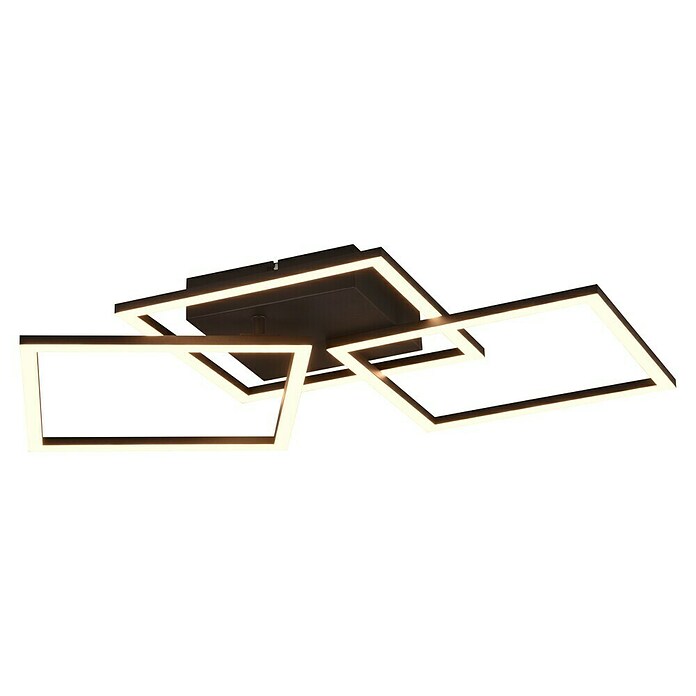 Trio Leuchten LED-Deckenleuchte Trail (31 W, L x B x H: 74 x 35 x 7 cm, Schwarz, Warmweiß) | BAUHAUS