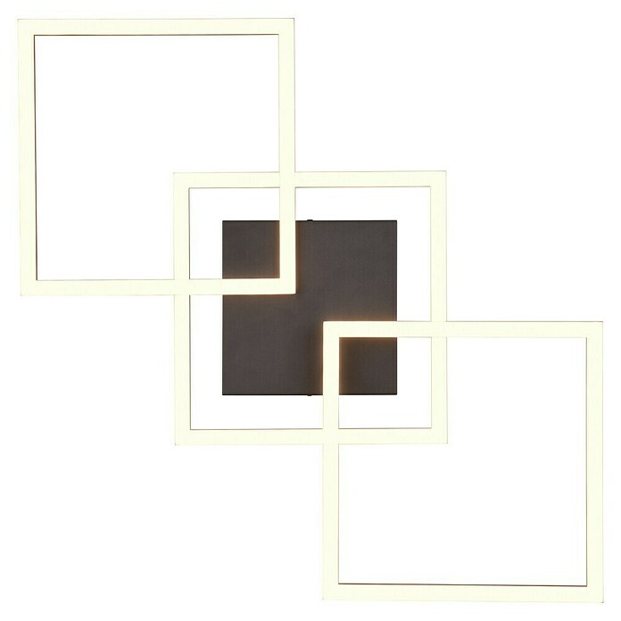 Trio Leuchten LED-Deckenleuchte Trail (31 W, L x B x H: 74 x 35 x 7 cm, Schwarz, Warmweiß) | BAUHAUS