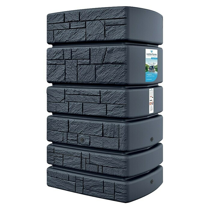 Regenspeicher Tower Stone (500 l, Anthrazit) | BAUHAUS