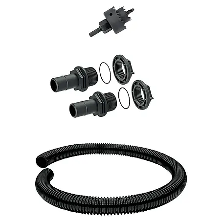 Regentonnen-Verbindungs-Set mit Schlauchstück