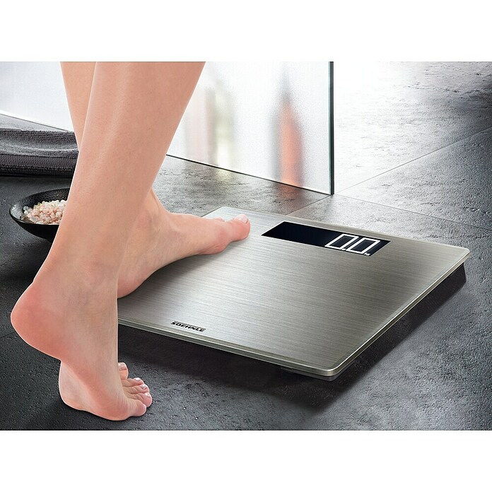 Digitale Personenwaage Style Sense Safe 300 (34 x 39 x 3,5 cm, Silber) | BAUHAUS