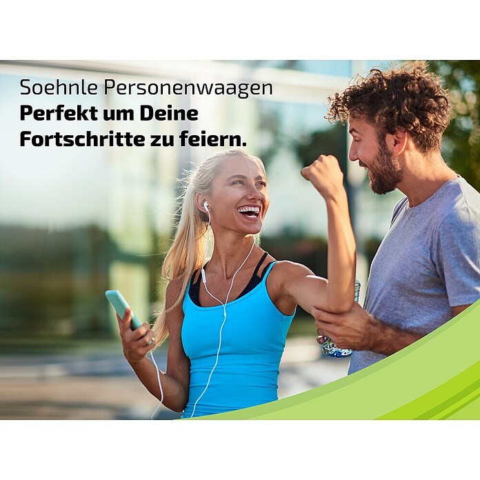 Digitale Personenwaage Style Sense Safe 300 (34 x 39 x 3,5 cm, Silber) | BAUHAUS