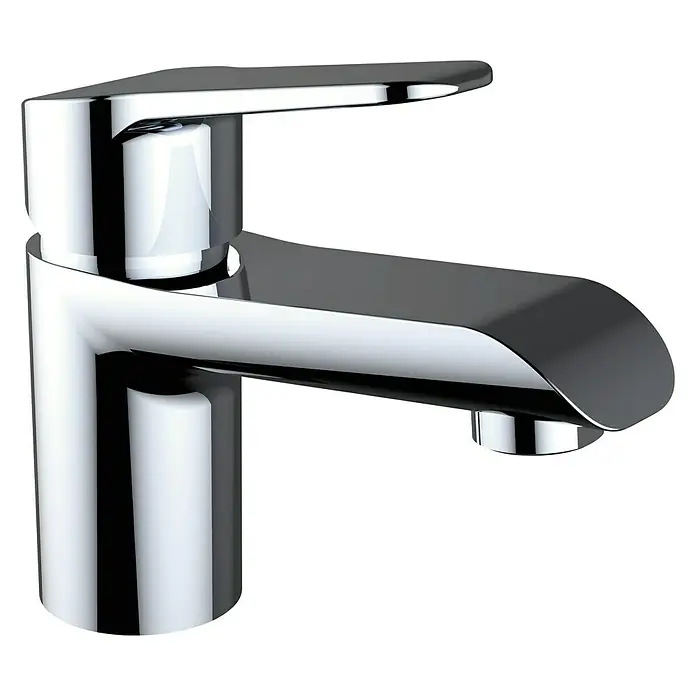 Clever Spree Grifo de lavabo 65 - Cromo, Brillante - Grifo de lavabo cromado brillante con un diseño elegante y moderno, perfecto para baños y cocinas.