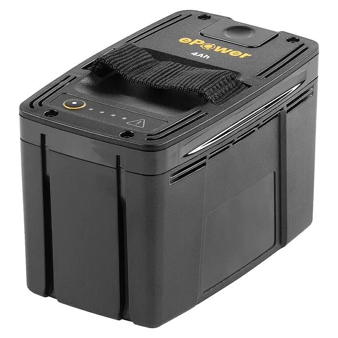 Stiga Akku E 440 - 48 V, 4 Ah - Schwarze ePower 4Ah Batterie mit Tragegriff, ideal für mobile Anwendungen und als zuverlässige Energiequelle.