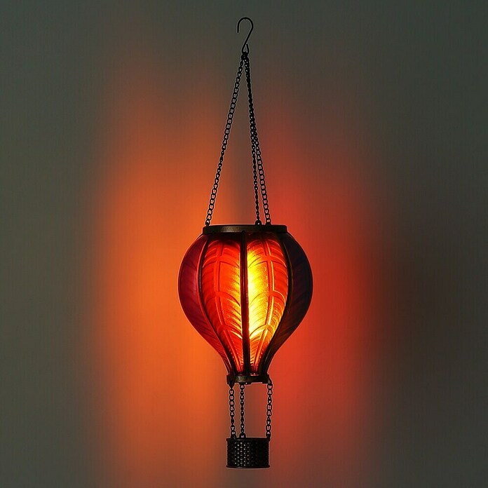 Globo Solarhanglamp Ballon (Zwart / Goud, IP44, Ø x h: 14 x 46,5 cm) | BAUHAUS