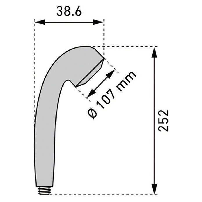 Handbrause Eco Tre (Durchmesser: 10,7 cm, Chrom) | BAUHAUS