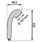 Handbrause Eco Tre (Durchmesser: 10,7 cm, Chrom) | BAUHAUS