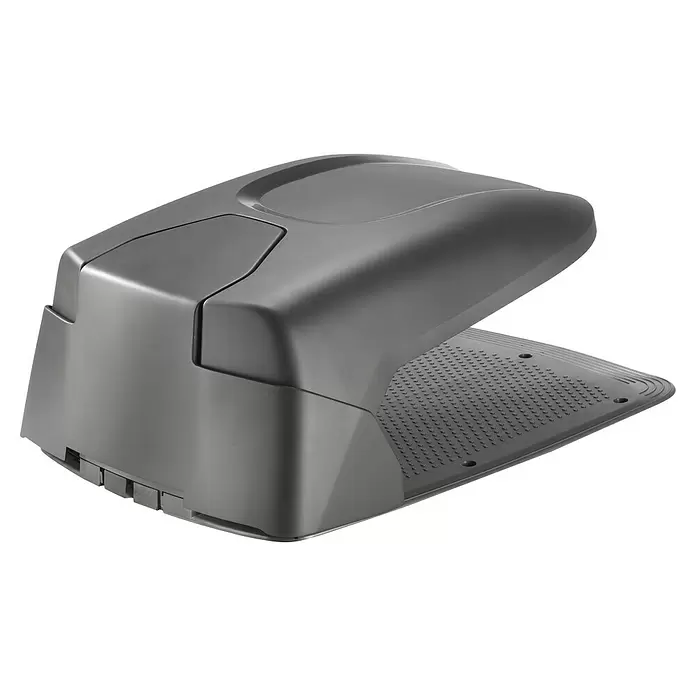 Stiga Mähroboter-Garage - L x B x H: 53,4 cm x 33,5 cm x 51,6 mm, Stiga Mähroboter G 300, G 600, G 1200, A 300, A 500, A 750, A 1000, A 1500 - Graue Kunststoffabdeckung für eine Mähroboter-Ladestation mit texturierter Basis.