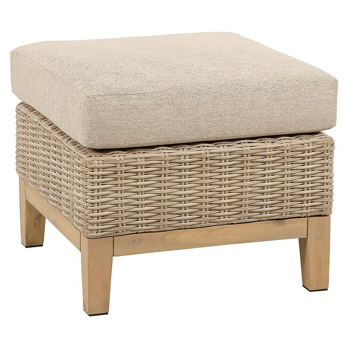 Sunfun Conjunto de muebles Lola (6 pzs., Ratán sintético/Madera de acacia, Marrón) | BAUHAUS