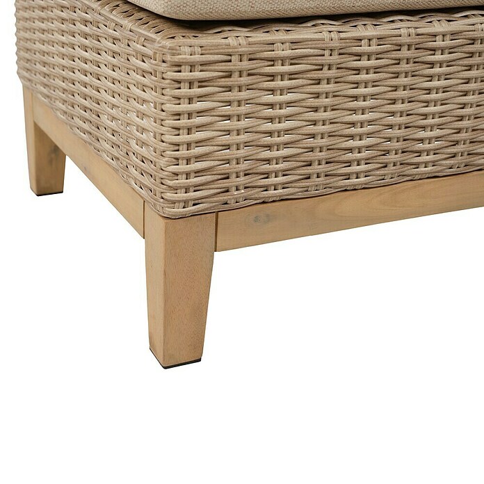Sunfun Conjunto de muebles Lola (6 pzs., Ratán sintético/Madera de acacia, Marrón) | BAUHAUS