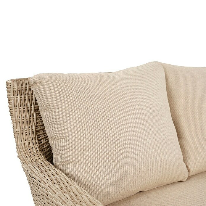 Sunfun Conjunto de muebles Lola (6 pzs., Ratán sintético/Madera de acacia, Marrón) | BAUHAUS