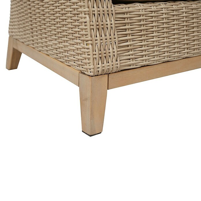 Sunfun Conjunto de muebles Lola (6 pzs., Ratán sintético/Madera de acacia, Marrón) | BAUHAUS