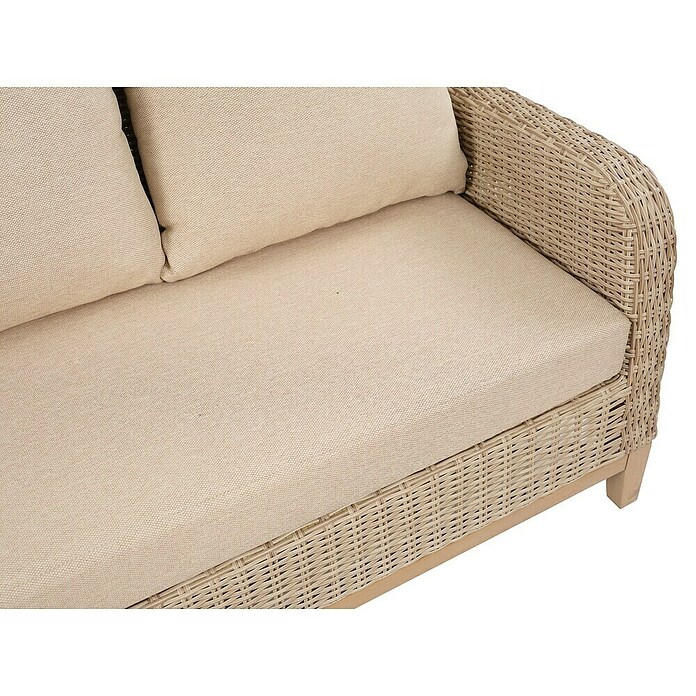 Sunfun Conjunto de muebles Lola (6 pzs., Ratán sintético/Madera de acacia, Marrón) | BAUHAUS