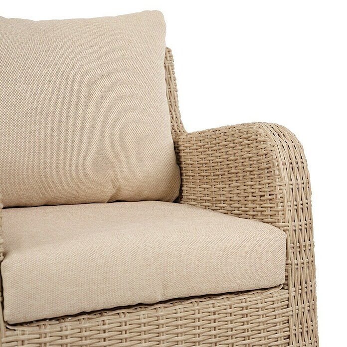 Sunfun Conjunto de muebles Lola (6 pzs., Ratán sintético/Madera de acacia, Marrón) | BAUHAUS