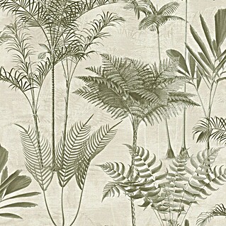 Rasch Lirico Fototapete Palme (Grün- Gold, Vlies)