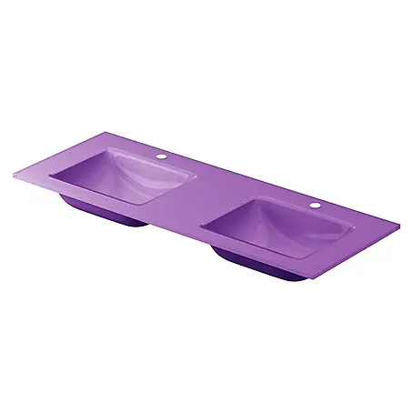 Lavabo doble Cristal