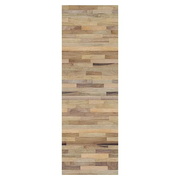 Lámina decorativa autoadhesiva vinílico para encimera - 65 x 200 cm, Triberg - Parquet de madera rectangular claro con tonos cálidos y vetas interesantes, que ofrece un ambiente natural y elegante.