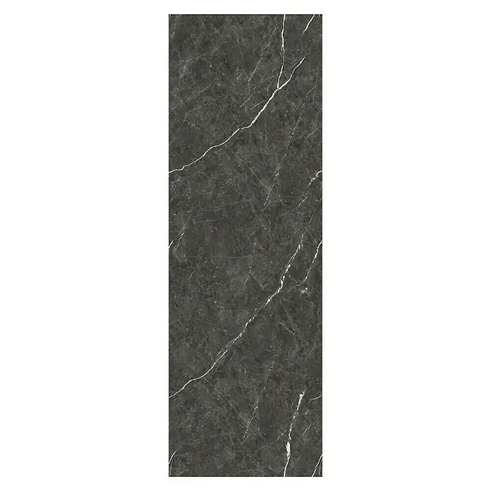 Lámina decorativa autoadhesiva vinílico para encimera - 65 x 200 cm, Valira - Elegante baldosa de mármol con vetas blancas. Perfecta para suelos y paredes con un toque de lujo en cualquier espacio.