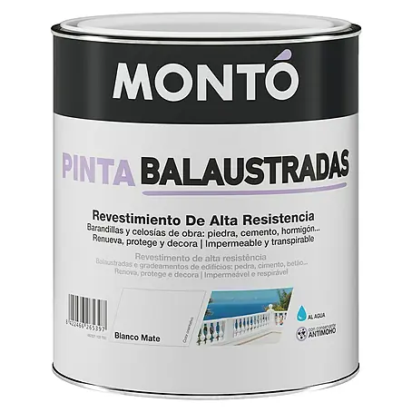 Montó  Pintura para fachadas Balaustradas