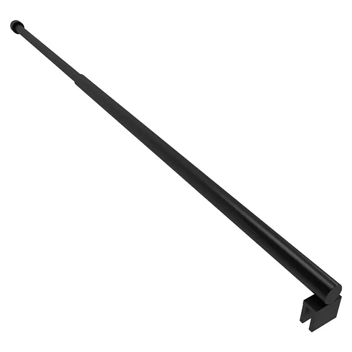 Aurlane Stabilisations-Set Parma Black - Auszugslänge: 70 cm - 100 cm, Schwarz - Schwarze ausziehbare Antenne mit Montagehalterung.
