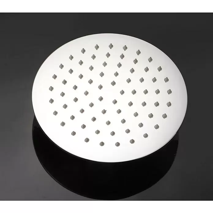 Aurlane Kopfbrause - Durchmesser: 20 cm, Silber - Runde, silberne Metallduschkopf mit zahlreichen kleinen Düsen.
