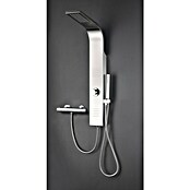 AURLANE FAC252 Befestigungsstange – Eck-Duschstange Für Italienische Dusche, Silber, Freiheit 2 Winkel