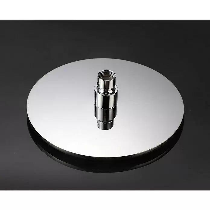 Aurlane Kopfbrause - Durchmesser: 25 cm, Chrom - Rundes, verchromtes Duschkopf mit Gewindeanschluss.