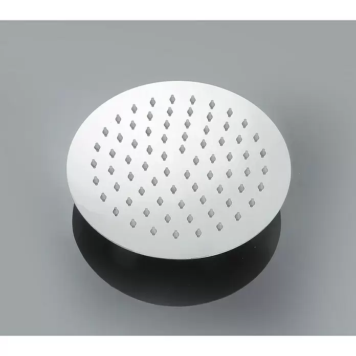 Aurlane Kopfbrause - B x L: 20 x 20 cm, Silber, Rund - Rund polierter Chrom-Duschkopf mit zahlreichen kleinen konischen Düsen.