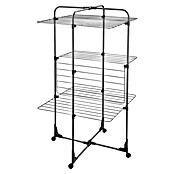 Leifheit Turm-Wäscheständer ClassicTower 270 Black (Länge Wäscheleine: 27 m, L x B x H: 68 x 68 x 126 cm, Schwarz) | BAUHAUS