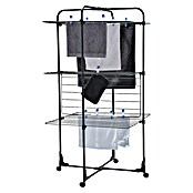 Leifheit Turm-Wäscheständer ClassicTower 270 Black (Länge Wäscheleine: 27 m, L x B x H: 68 x 68 x 126 cm, Schwarz) | BAUHAUS