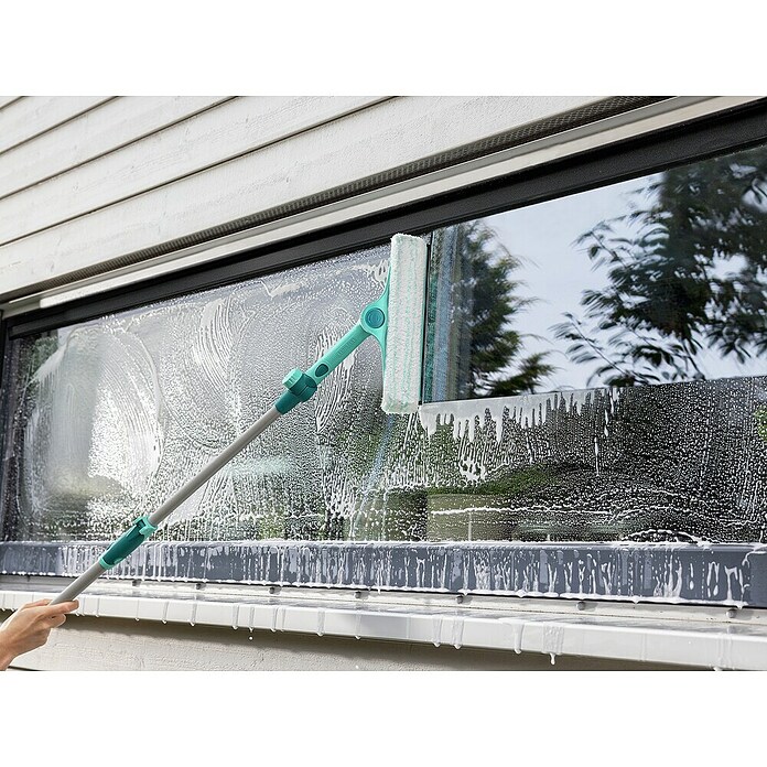 Leifheit Fenster-Wischer und Rahmenwischer 4in1 Teleskopstiel (Breite: 32 cm, Teleskopierbar: 130 cm - 210 cm) | BAUHAUS