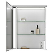 Jokey Spiegelschrank Cento (B x H: 50 x 65 cm, Holz, Weiß, Aluoptik) | BAUHAUS
